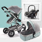 Sitting And Lying Portable Folding High-landscape Shock-absorbing Two-way Stroller For Newborn Babies