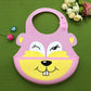 Baby food grade silicone food meal pockets Children's dinner pockets Waterproof disposable cartoon bibs Adjustable bibs