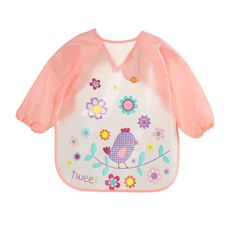 EVA food clothes baby clothes children's long-sleeved anti-dressing clothes baby bib bib