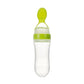 Safe Newborn Baby Feeding Bottle Toddler Silicone Squeeze Feeding Spoon Milk Bottle Baby Training Feeder Food Supplement