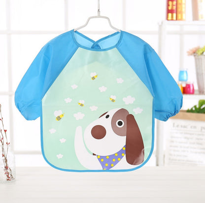 EVA food clothes baby clothes children's long-sleeved anti-dressing clothes baby bib bib