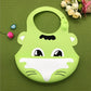 Baby food grade silicone food meal pockets Children's dinner pockets Waterproof disposable cartoon bibs Adjustable bibs