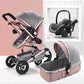 Sitting And Lying Portable Folding High-landscape Shock-absorbing Two-way Stroller For Newborn Babies