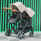 2025 NOUVEAU Poussette double Nouveau chariot bébé 2 en 1 landau avec siège auto Poussette bébé pour deux enfants Pliable Léger