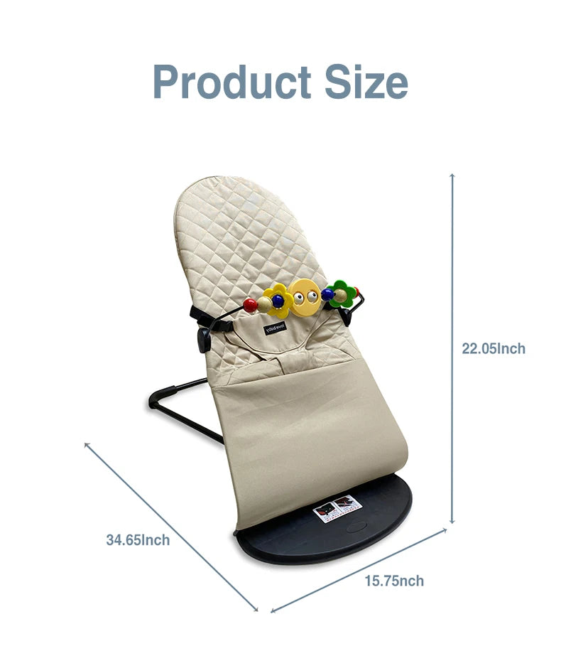 AnGku chaise à bascule pour bébé chaise balançoire multifonction Portable pour enfant en bas âge siège videur réglable avec jouets