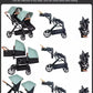 2025 NOUVEAU Poussette double Nouveau chariot bébé 2 en 1 landau avec siège auto Poussette bébé pour deux enfants Pliable Léger