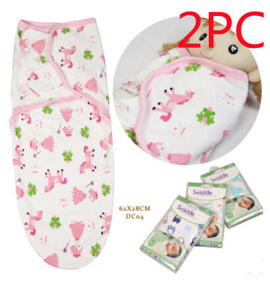 Cotton baby baby wrapped towel, cartoon baby sleeping bag, anti startled baby and baby products