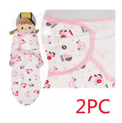 Cotton baby baby wrapped towel, cartoon baby sleeping bag, anti startled baby and baby products